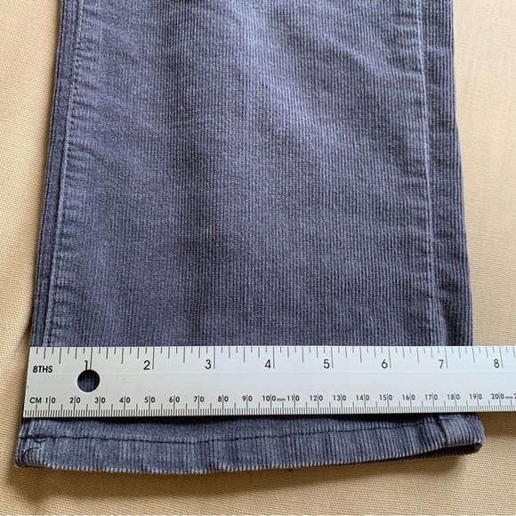 LL Bean Womens Casco Corduroy Pants Gray 10P Petite Mid Rise Straight Leg 500968 - Picture 14 of 16